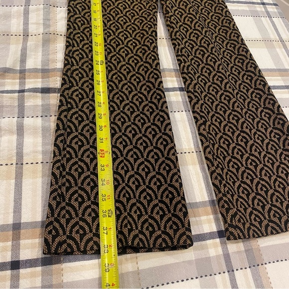 CAMBIO Faith patterned lurex trousers Patterned Black and Gold Women's Pants S2 - Picture 16 of 16